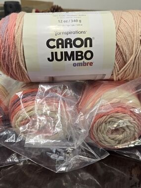 Caron Jumbo Ombre Yarn - Blossom Lot Of 5